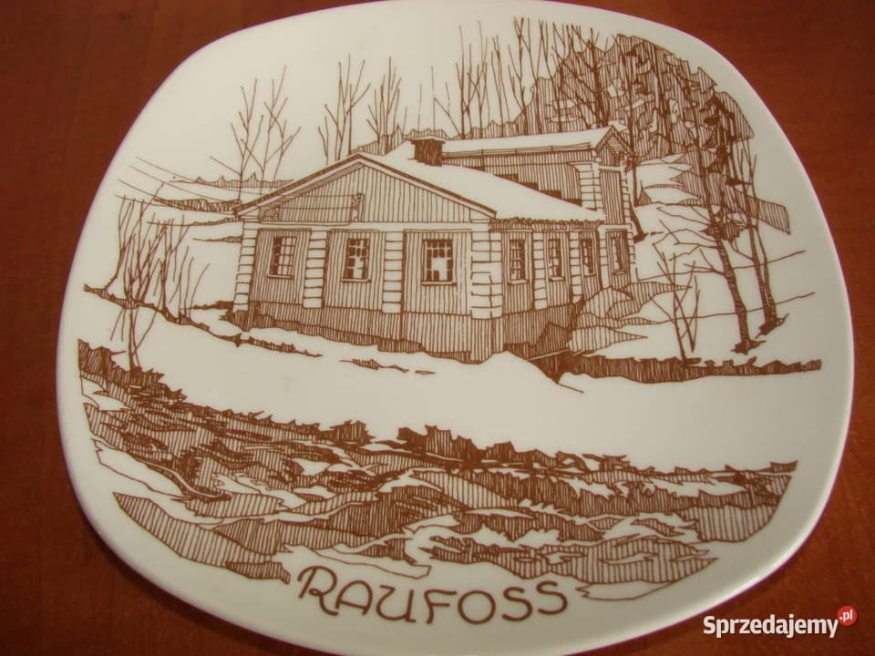 Raufoss hydroelektrownia talerz pamiątkowy pomorskie Pruszcz Gdański
