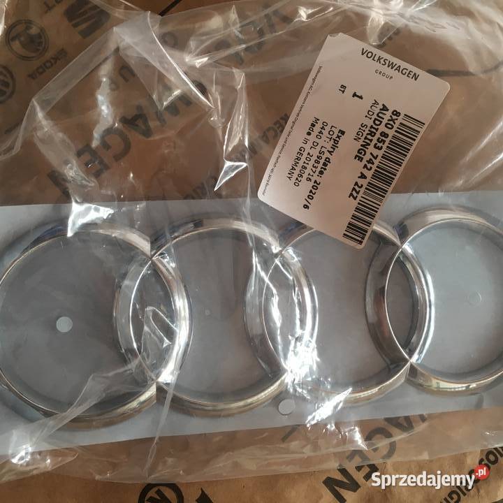 Audi Emblemat na klape Nowy Oryginau pomorskie Luzino