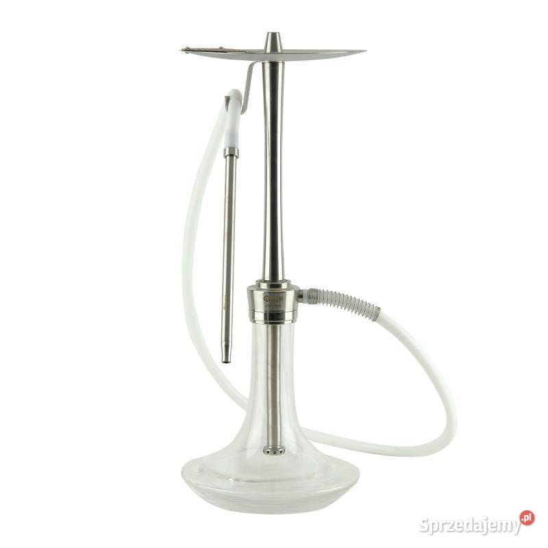 Oduman Cosmo Hookah Silver Body Clear Glass Łódź