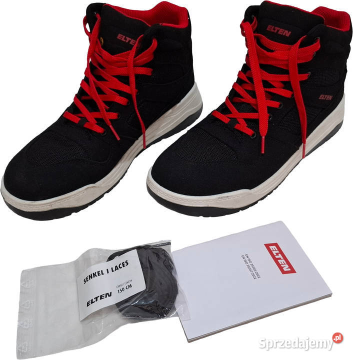 Buty robocze przemysłowe Elten Lakers black Mid 30cm Czeladź