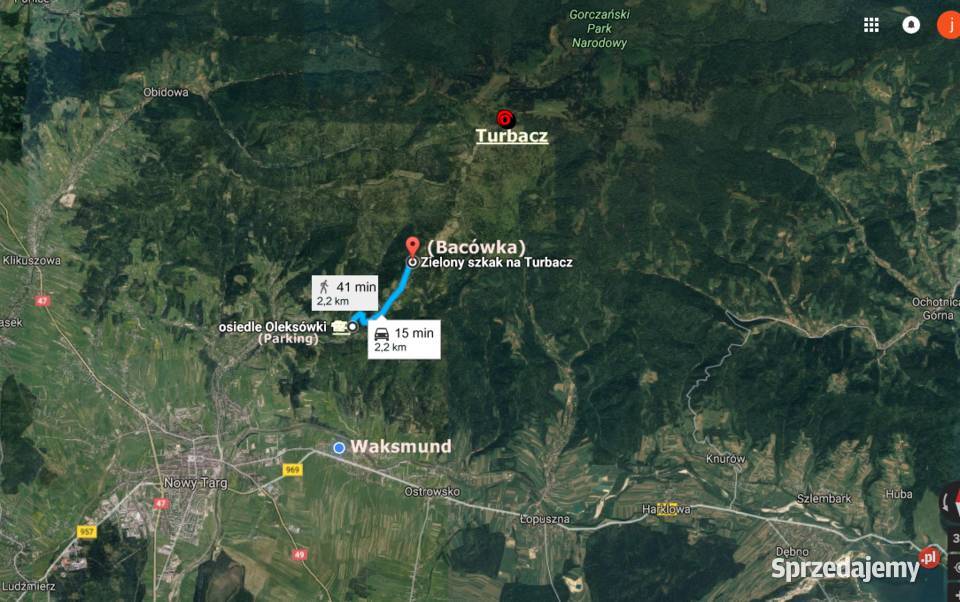 Góralska chata wysoko w górach Waksmund