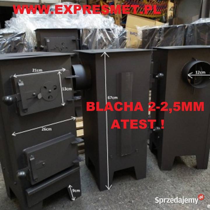 Piec koza 9 szamotek blacha 25mm żeliwny ruszt Kraków