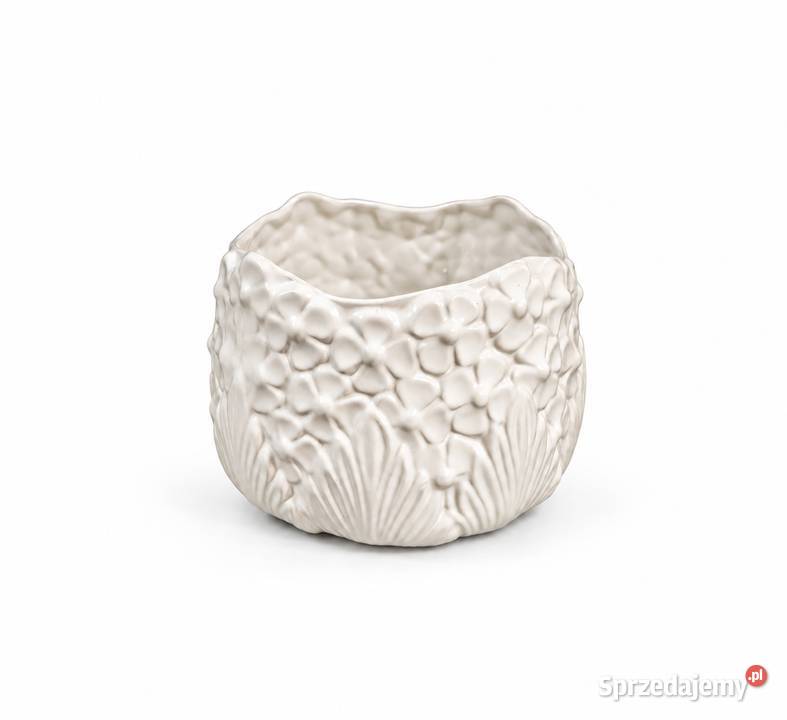 Duża Osłonka Ceramiczna Hortensja 3D