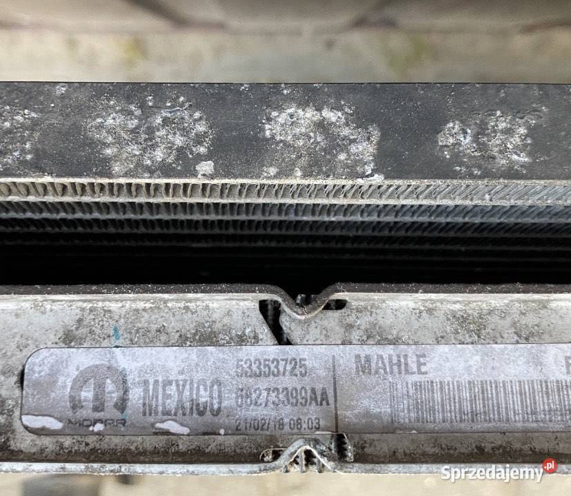 Komplet chłodnic diesel Jeep Compass II Chłodnie wody mazowieckie Siedlce