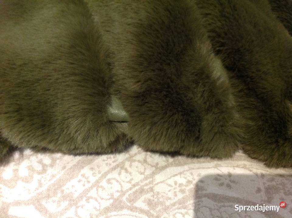 Kamizelka Futrzana Damska M NOWA Zielona Nowa Sól