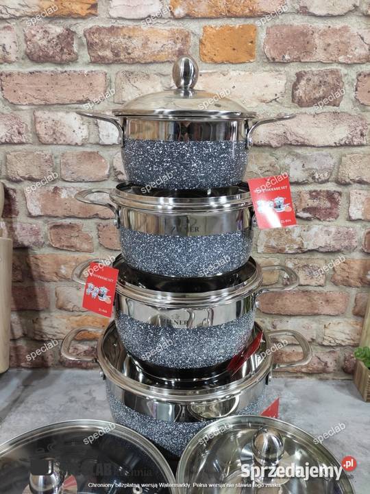 Garnki nierdzewne szare łódzkie Łódź