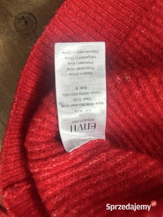 Sweter damski S czerwony sweter damski mazowieckie
