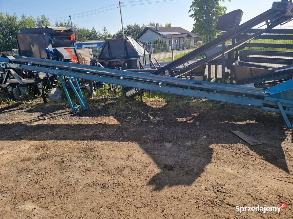 Przenośnik taśmowy Taśmociąg ziemia kruszywo Środa Wielkopolska