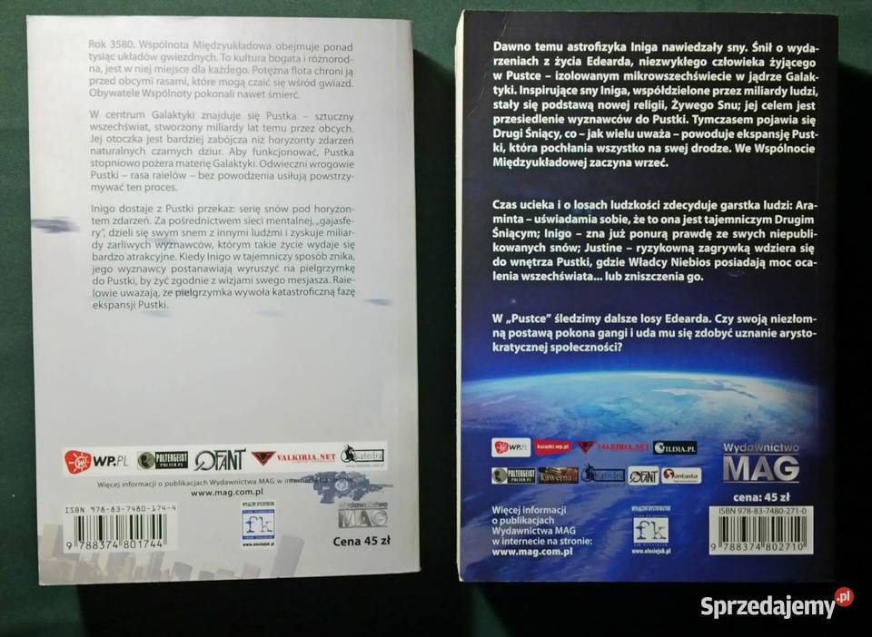 Peter Hamilton Pustka i Czas komplet fantasy science fiction Kraków sprzedam