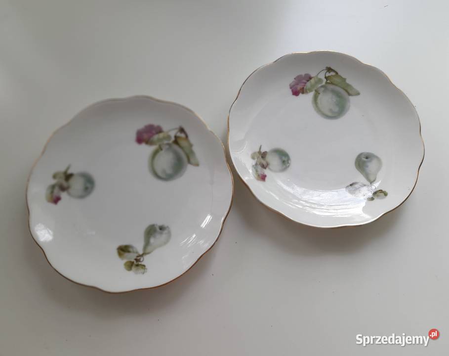 Talerze 2 Fabryka Porcelany Porslinsfabrik Gdańsk sprzedam