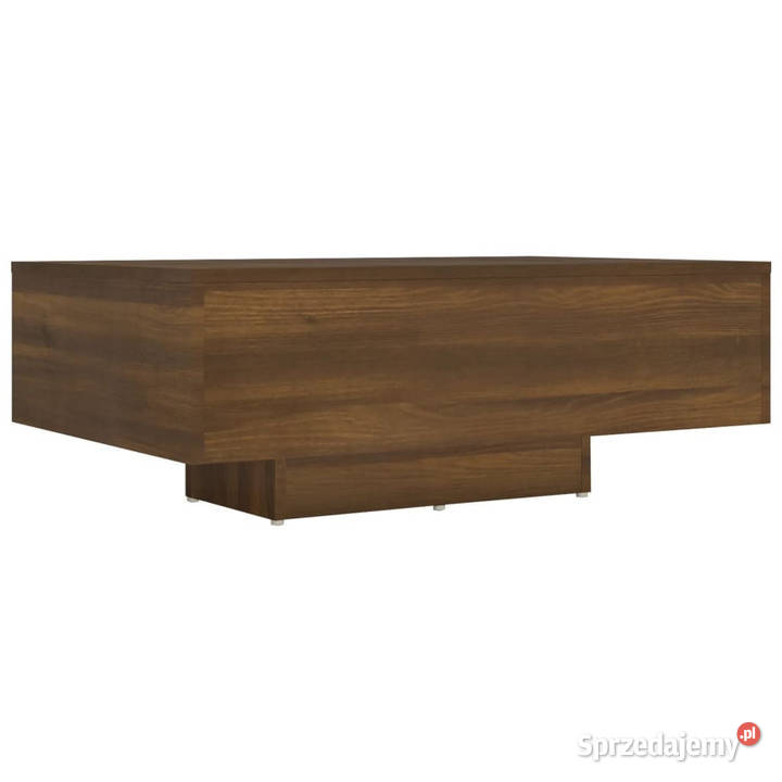 Stolik kawowy brązowy dąb 85x55x31 materiał Warszawa