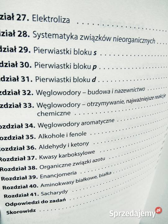 Chemia powtórka przed maturą Pazdro mazowieckie Warszawa sprzedam