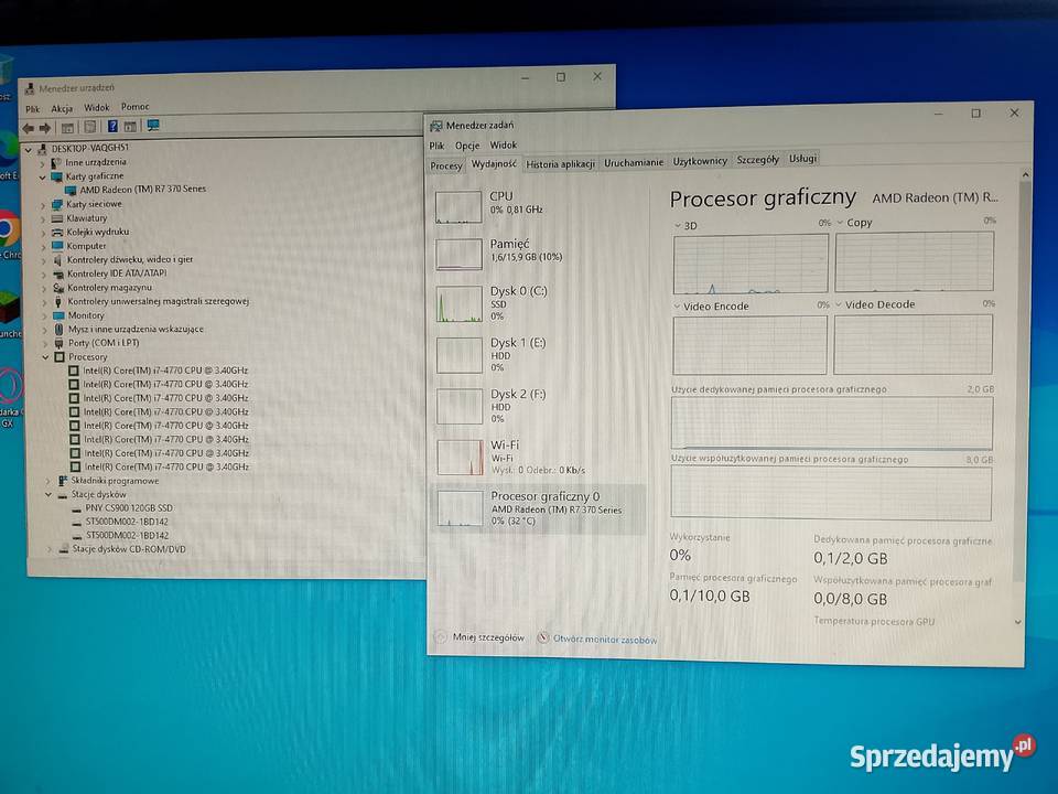 DELL optiplex 9020 intel core I74770 SSD Klasy Core i7 Rymanów