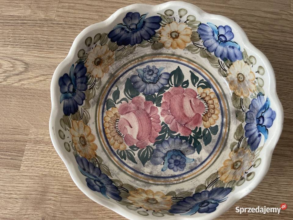 Koło fajansowa miska Porcelana i szkło pomorskie Pruszcz Gdański