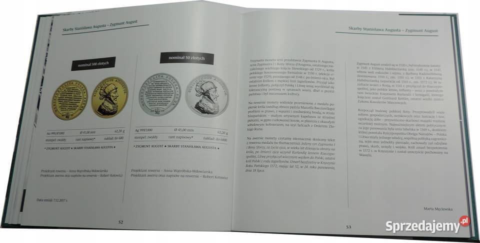 Katalog NBP Monety i banknoty kolekcjonerskie Warszawa sprzedam