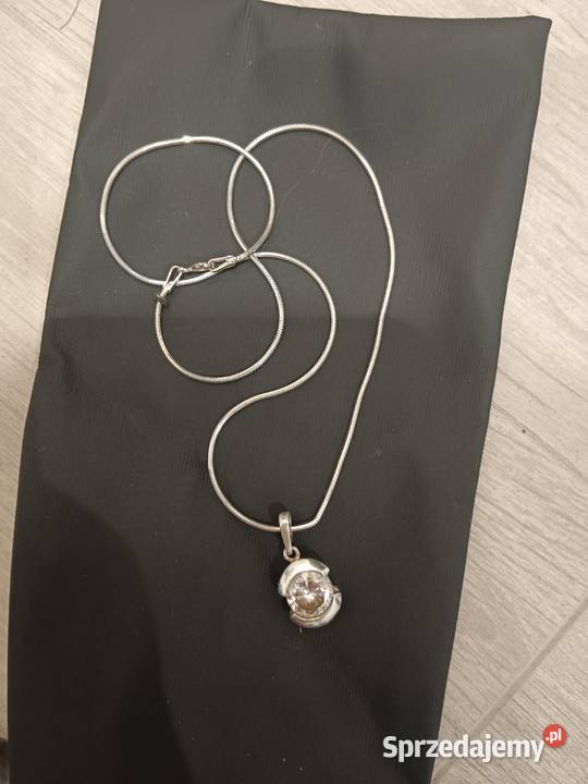 Łańcuszek z zawieszką srebrny Biżuteria dla Pań Płońsk