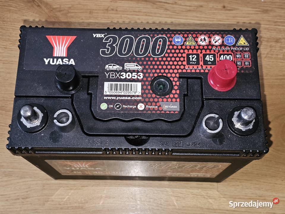 okazja nowy akumulator 45ah yuasa mała klema do Białystok