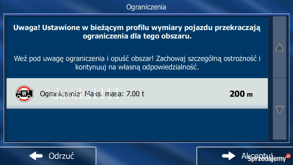 Nawigacja Igo Primo Truck TIR Ciężarowe MAPY Gorzów Wielkopolski