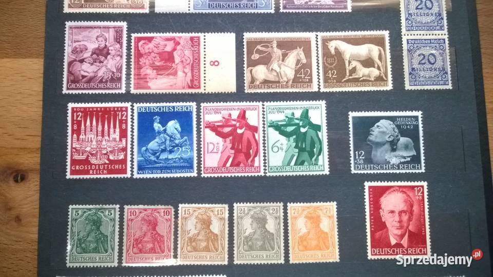 znaczki NIEMCY III RZESZA zestaw 63 czyste Warszawa