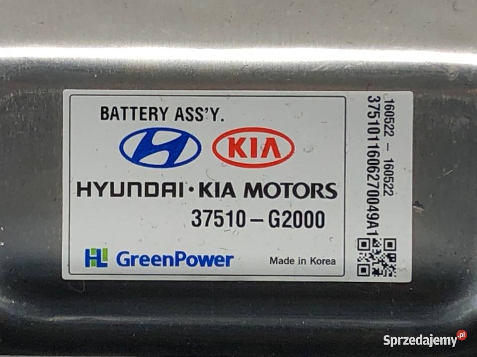 BATERIA AKUMULATOR HYBRID KIA NIRO 37510G2000 16 Akumulatory podkarpackie sprzedam