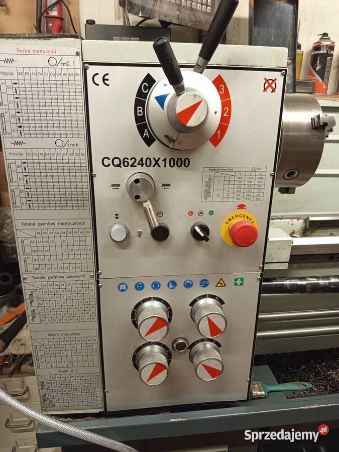 Tokarka uniwersalna 400x1000 CQ6240x1000 Stare Faszczyce