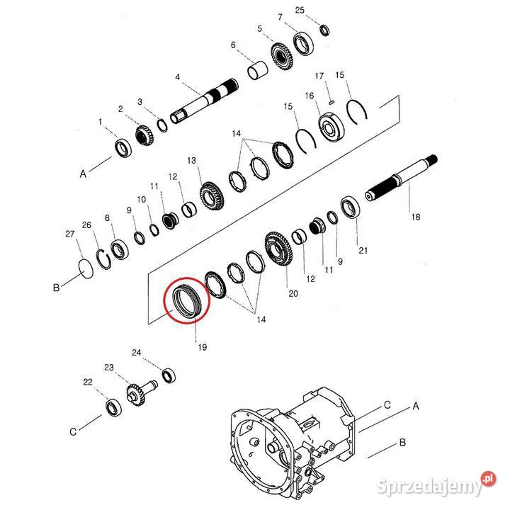 Tuleja zębata 40150446 LS Tractor podkarpackie Tajęcina