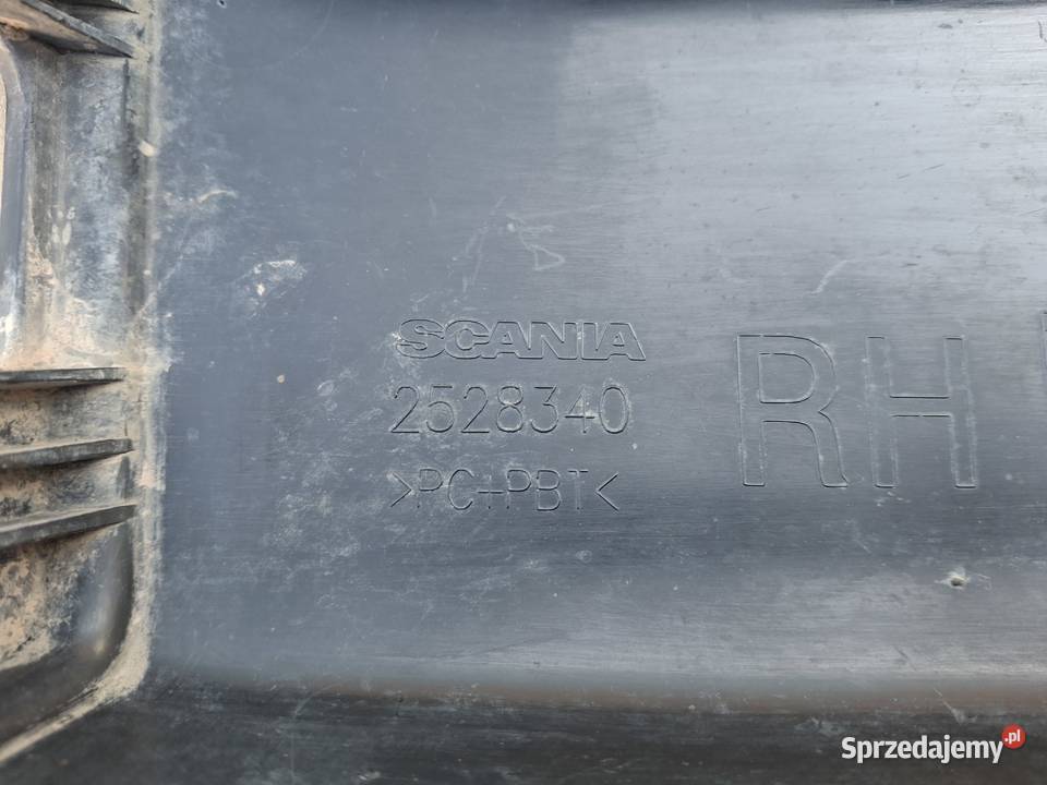 SCANIA R S LISTWA MASKOWNICA NAROŻNIKA ZDERZAKA Bieleń