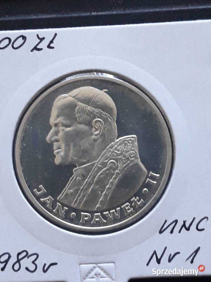 1000 Papież Jan Paweł II 1983 r 1 Super Mennicze wielkopolskie sprzedam