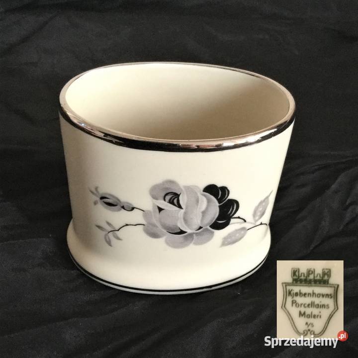 Porcelanowy pojemnik na wykałaczki KPM Kopenhaga Warszawa