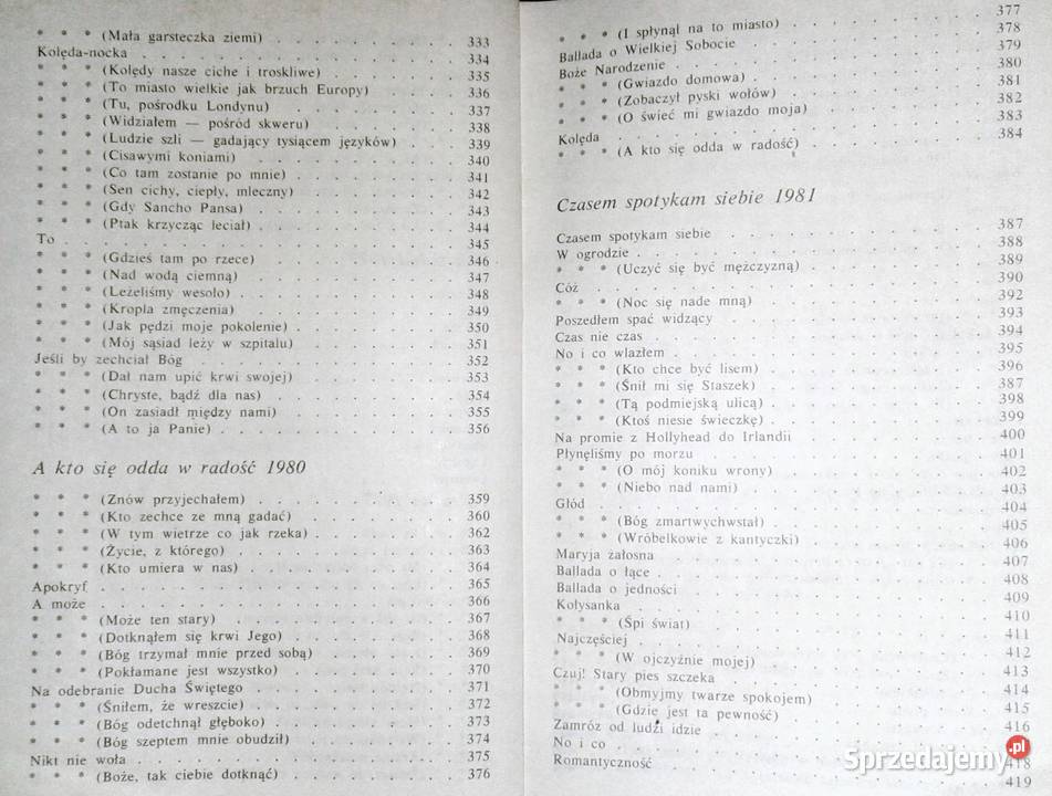 Wiersze Ernest Bryll