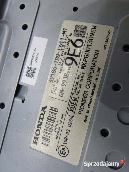 WZMACNIACZ RADIA CIVIC IX 39186TB9E611M1