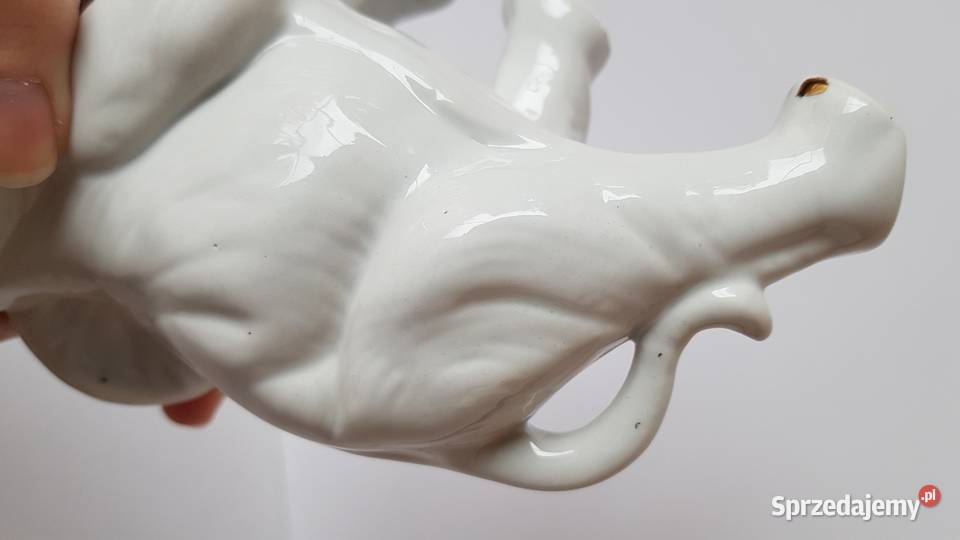 Porcelanowa figurka słoń 3 porcelana Porcelana i szkło śląskie Dąbrowa Górnicza