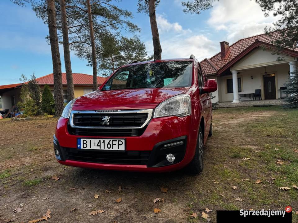 Peugeot Partner II 16 diesel BlueHDi 2016r Rok produkcji 2016 Białystok