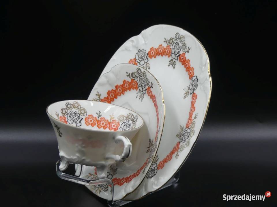 Urokliwe trio Tułowice Tillowitz na nóżkach 1928 Poznań