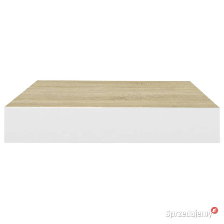 Wisząca półka ścienna dębowobiała 23 x 235 x 38 mazowieckie Warszawa sprzedam