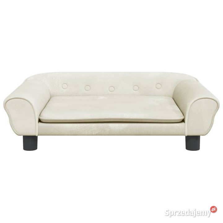 Sofa dzieci kremowa 70x45x26 aksamit WM3196406 sprzedam