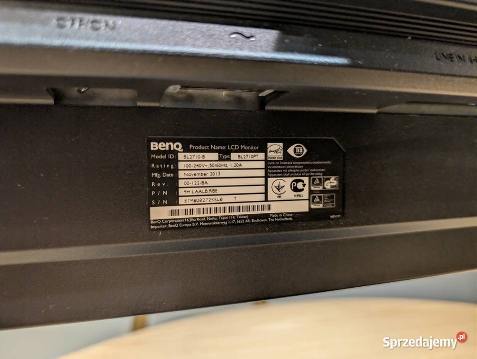 Monitor Benq BL2710PT 2560x1440 27 PIVOT BenQ pomorskie Gdańsk