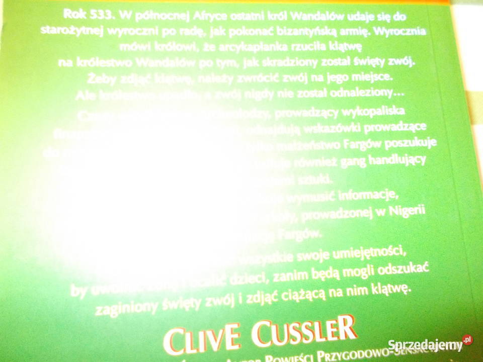 Clive Cussler Wyrocznia Proza i poezja małopolskie Kraków sprzedam