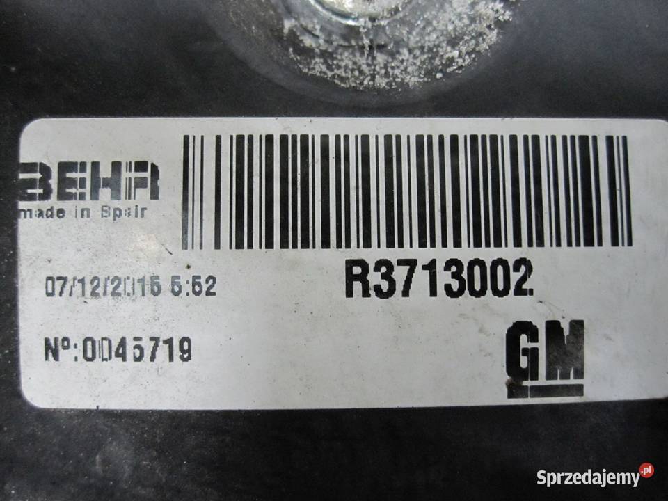OPEL MERIVA B 12r wentylator chłodnicy 13356285 osobowe sprzedam