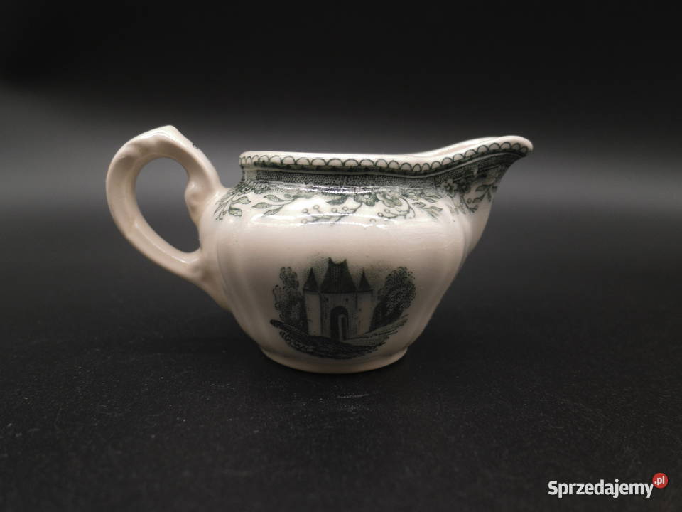 Porcelanowy mlecznik Villeroy Boch zielony Porcelana i szkło