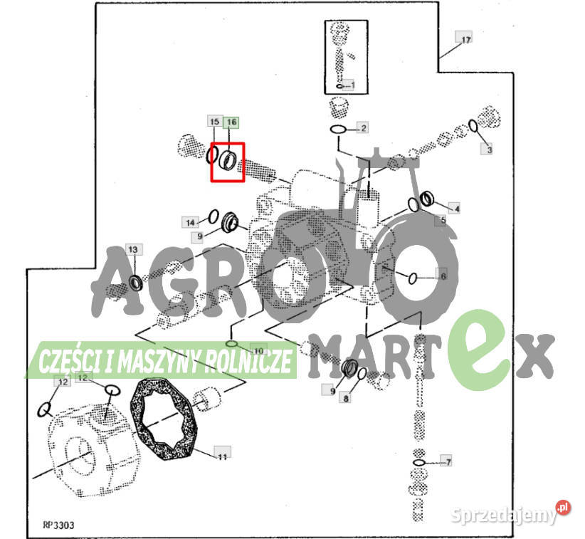 R27174 USZCZELNIENIE JD Wichrów