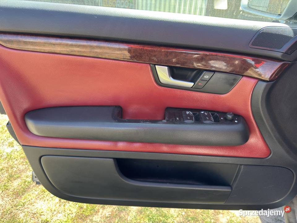 Skóry Audi A4 B6 czerwone Avant Grodzisk Mazowiecki sprzedam