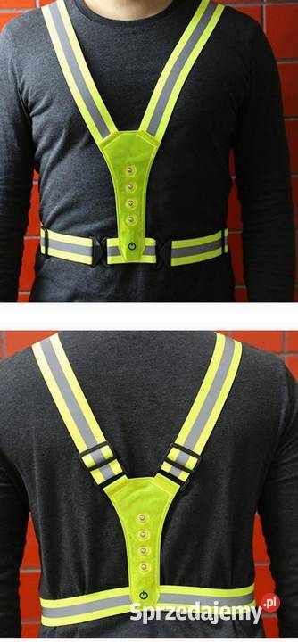 Szelki LED do biegania na rower do pracy Myszków sprzedam