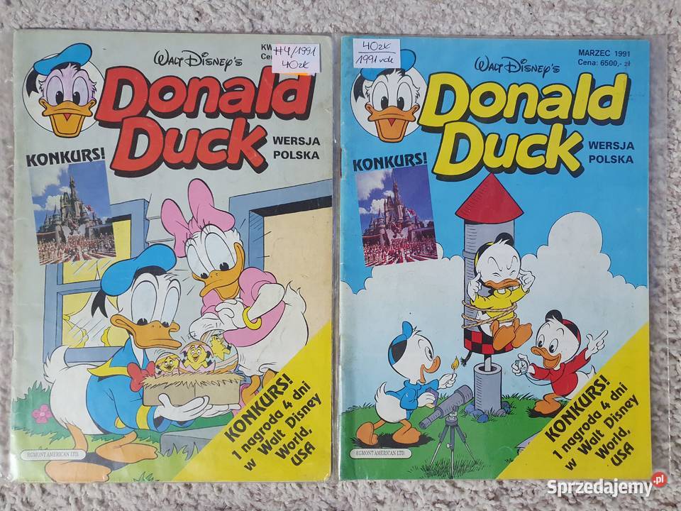 Donald Duck zestaw 18 komiksów lata 90te Gdynia
