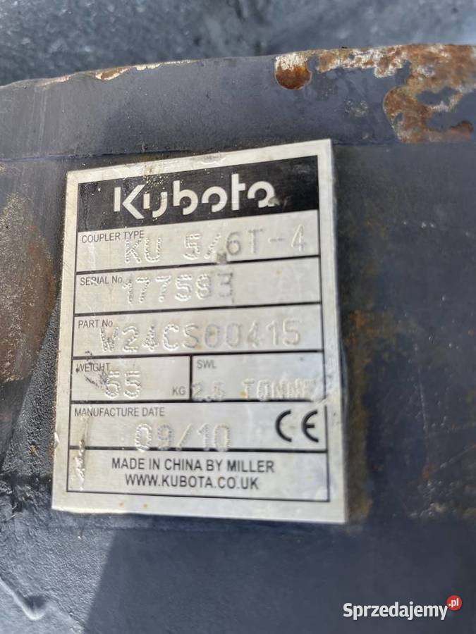 Szybko złacze szybkozłącze Kubota 56ton
