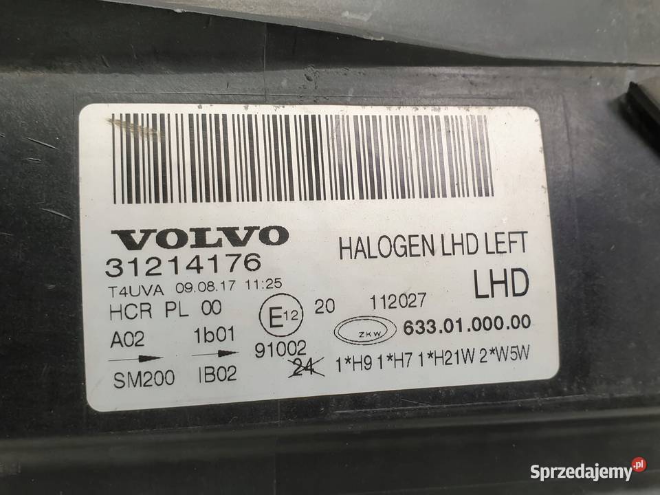 LAMPA LEWA Volvo S80 II PRZEDNIA lewy przód Chełm sprzedam