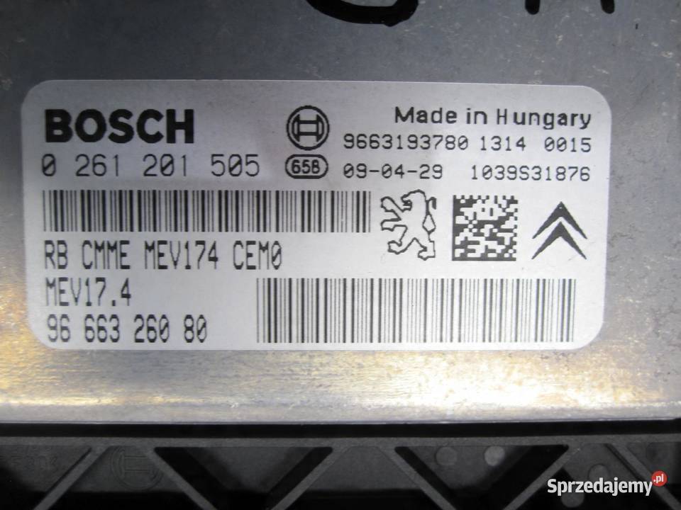CITROEN C3 PICASSO 10r komputer sterownik sprzedam