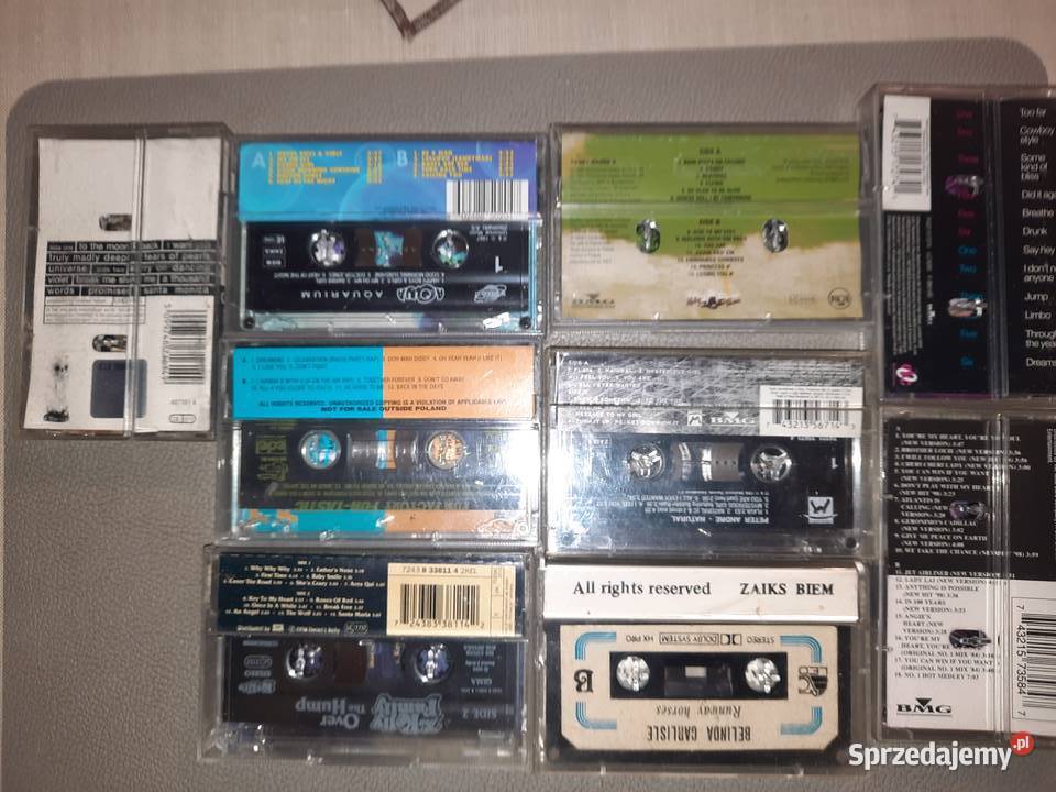 Zestaw kaset magnetofonowych pop dance lata 90 Wrocław sprzedam