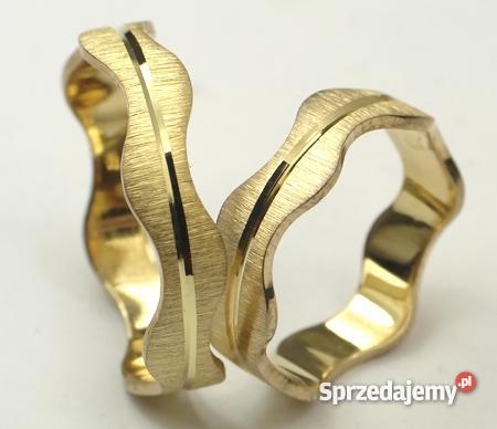 Złote obrączki ślubne Goldrun Hawaje008 sprzedam