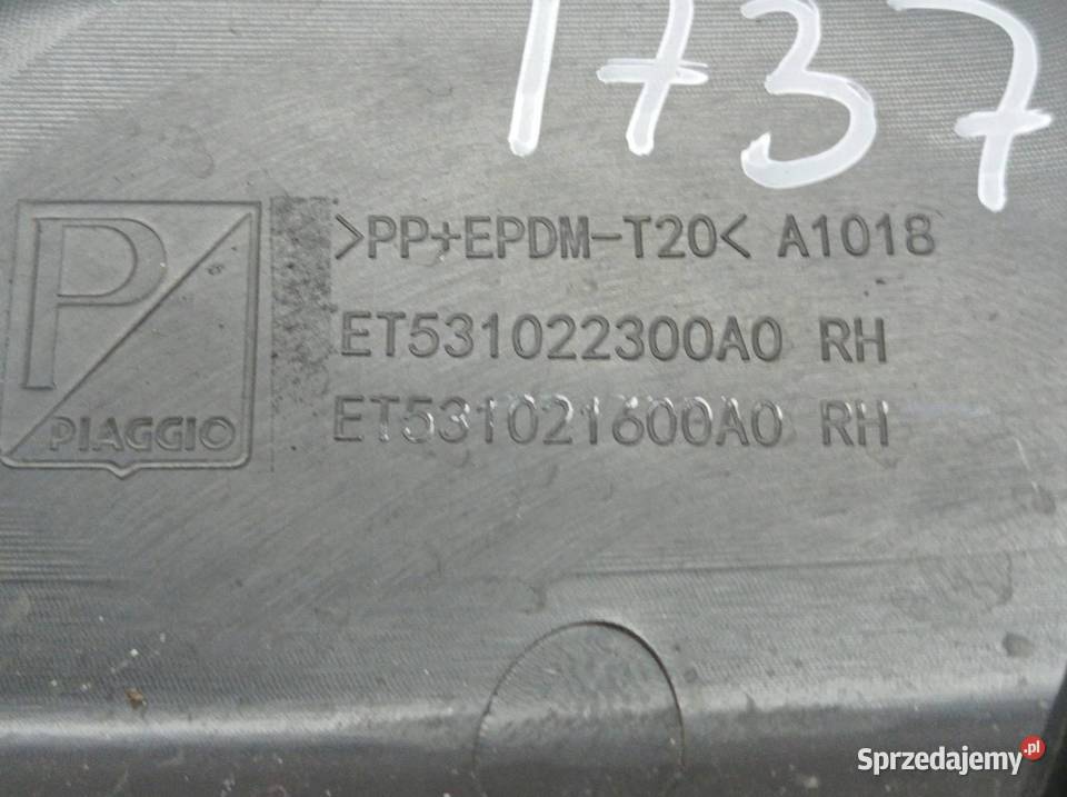 OSŁONA KRATKA ZDERZAKA PRAWY PRZÓD ET531022300A0 sprzedam